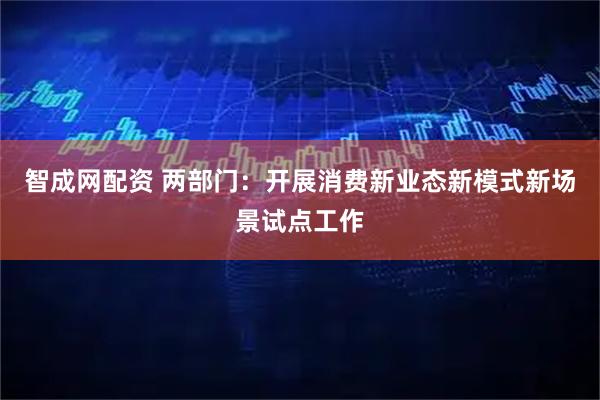 智成网配资 两部门：开展消费新业态新模式新场景试点工作