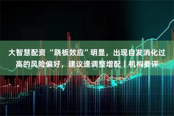大智慧配资 “跷板效应”明显,出现自发消化过高的风险偏好,建议逢调整增配|机构要评